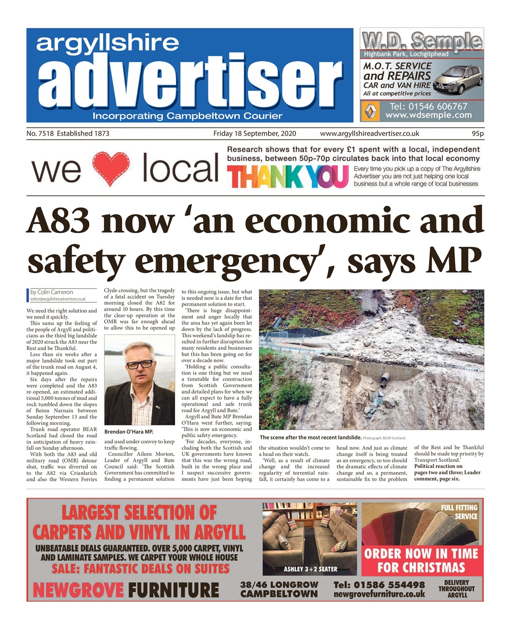 Argyllshire Advertiser Preview Pages