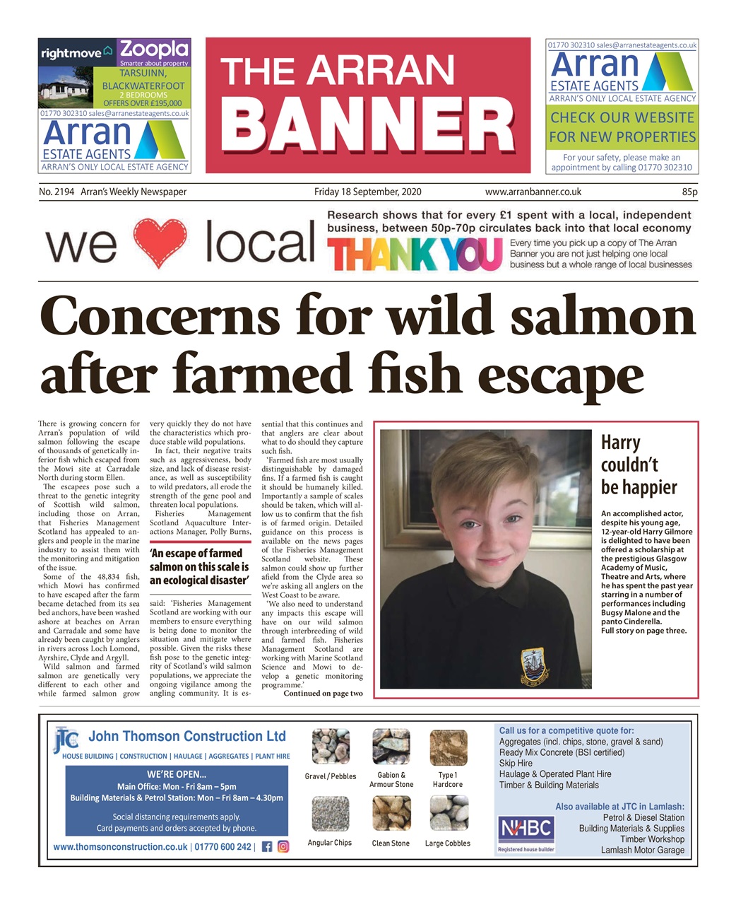 Arran Banner Preview Pages