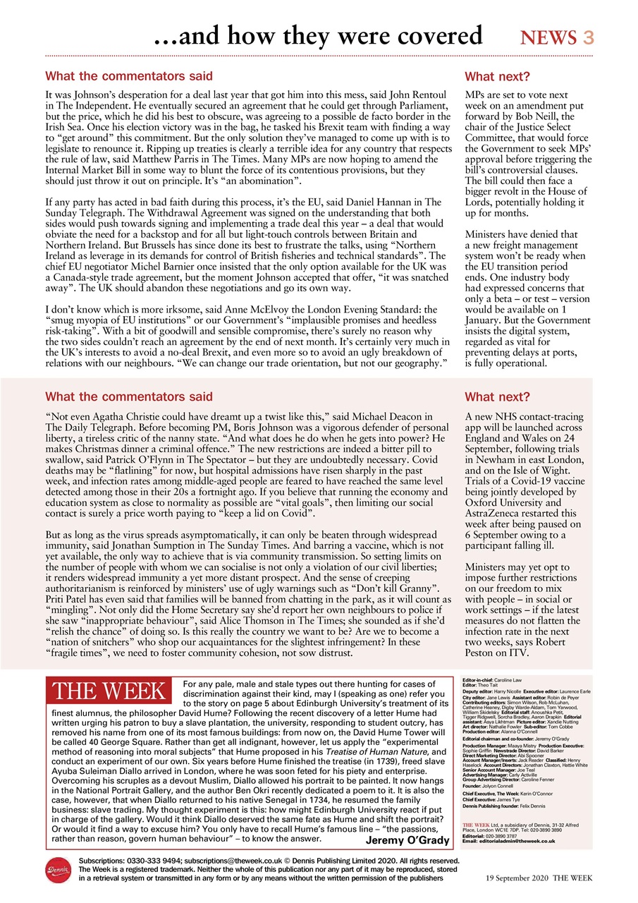 The Week Preview Pages