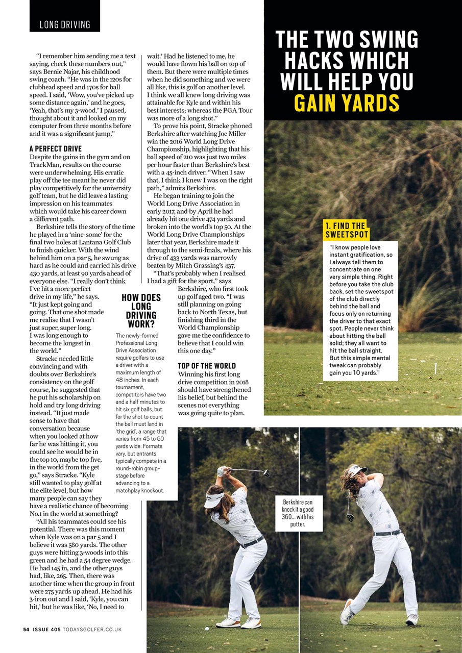 Today's Golfer Preview Pages