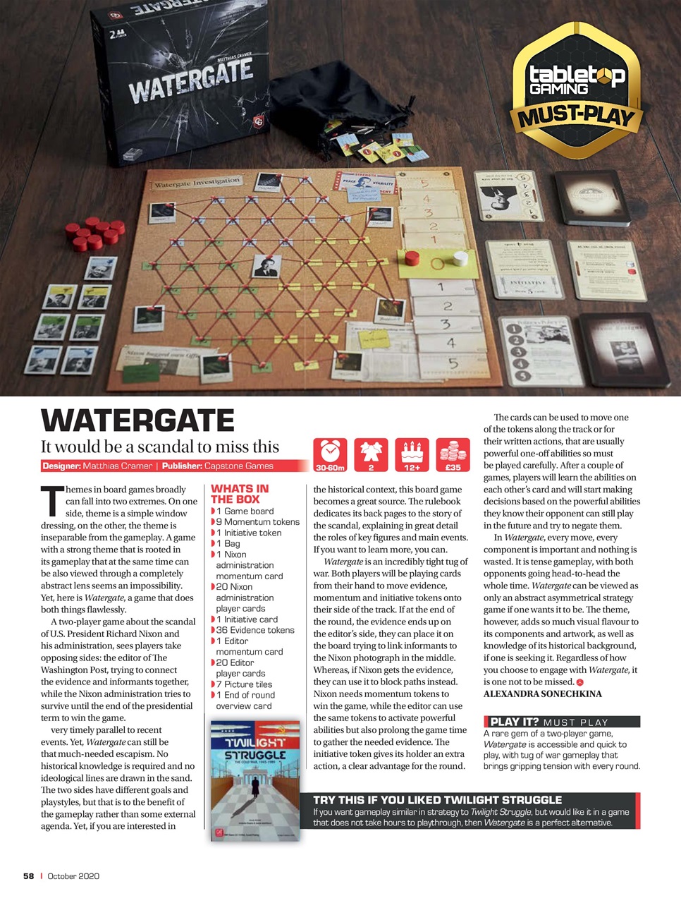 Tabletop Gaming Preview Pages