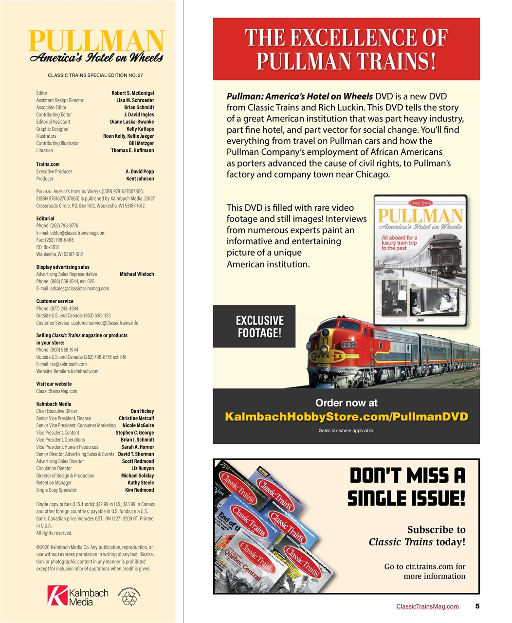 Classic Trains Preview Pages