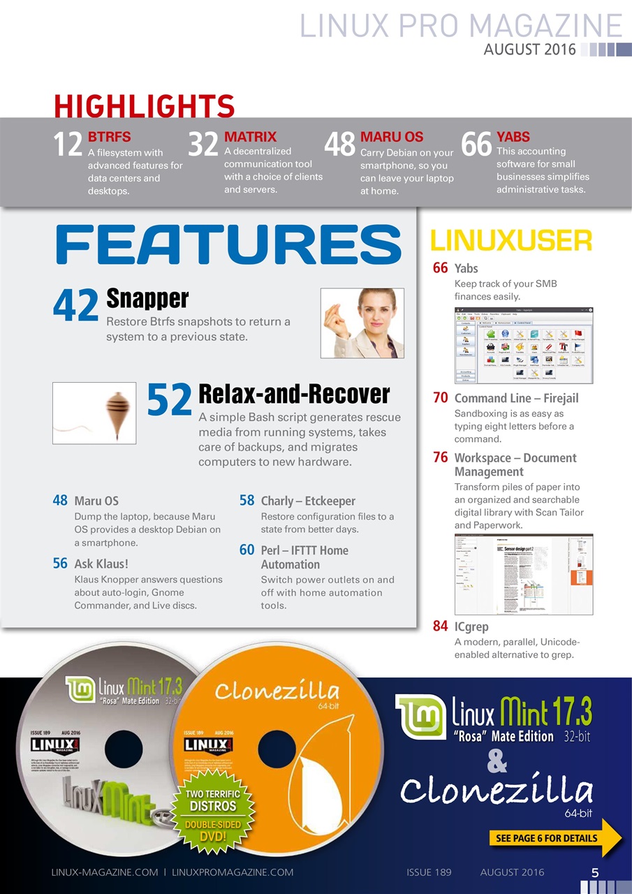 Linux Magazine Preview Pages