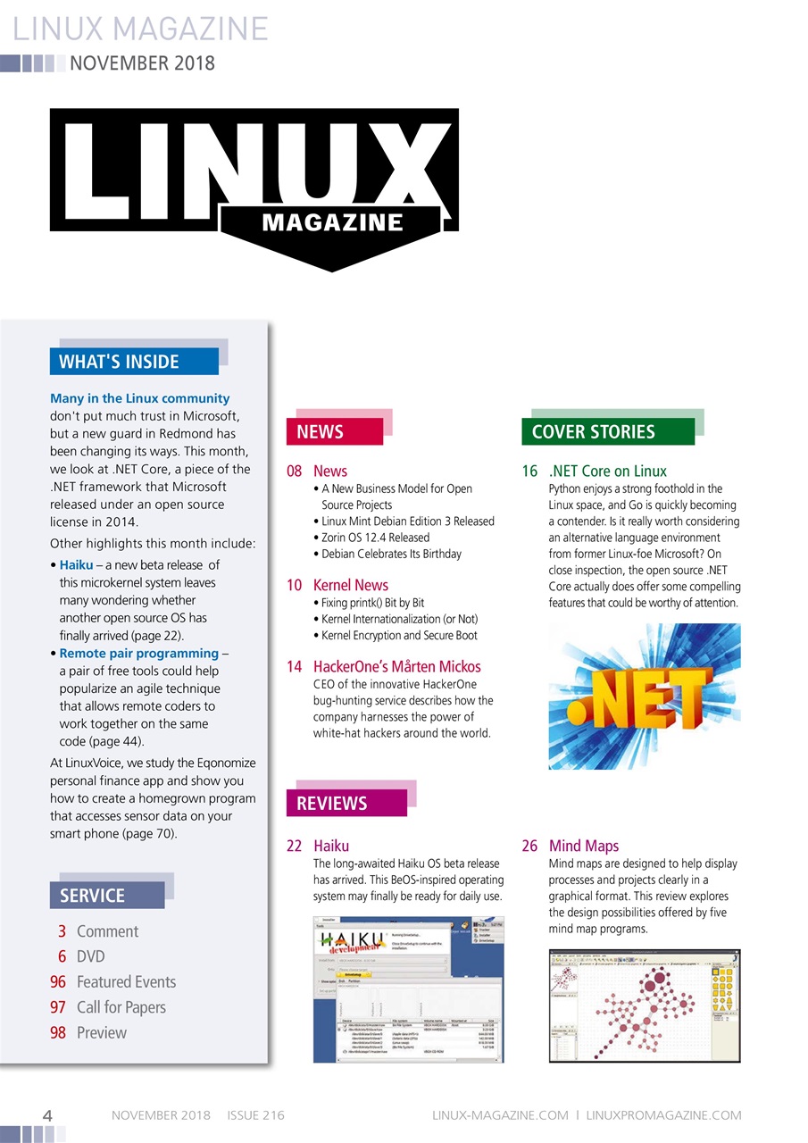 Linux Magazine Preview Pages