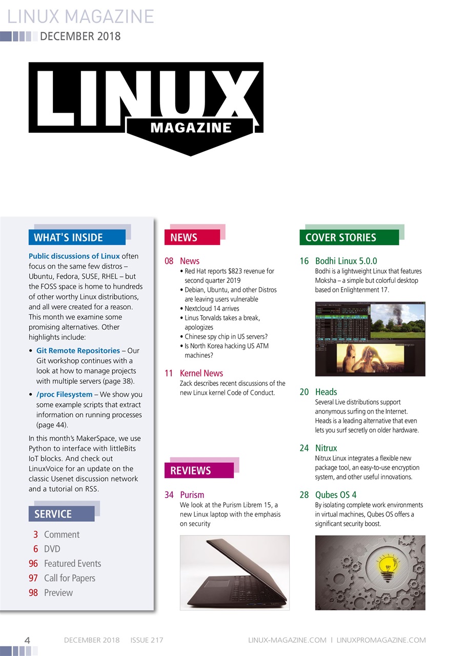 Linux Magazine Preview Pages