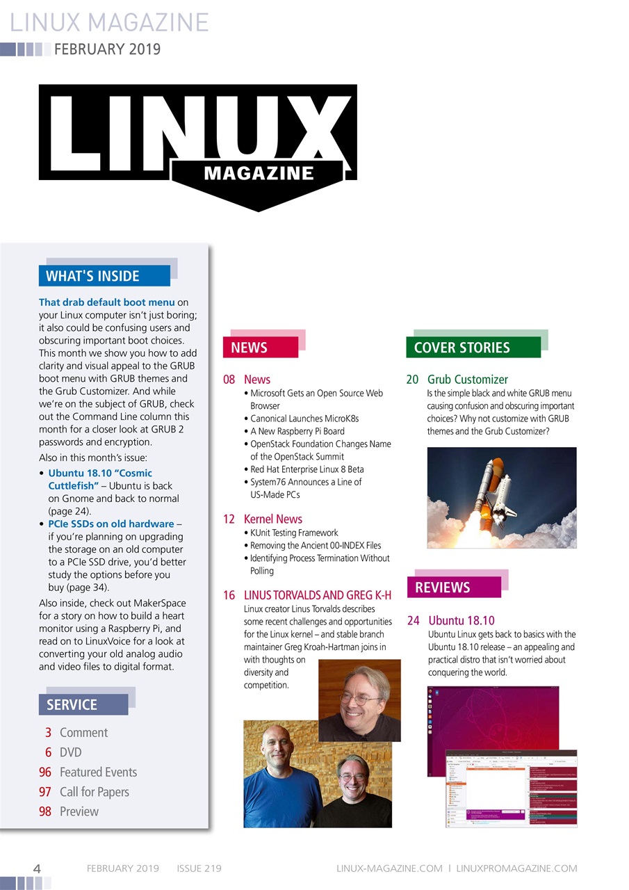 Linux Magazine Preview Pages
