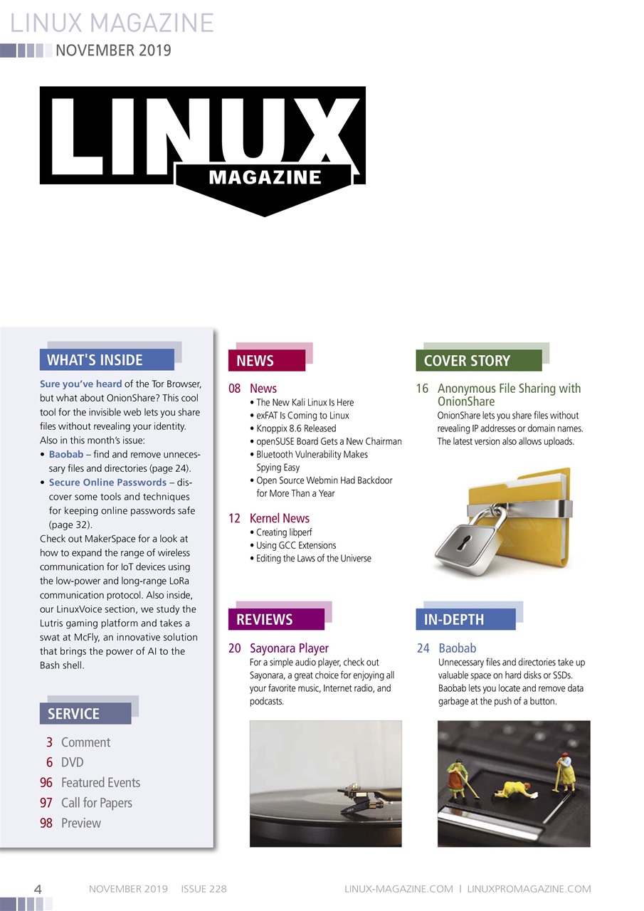 Linux Magazine Preview Pages