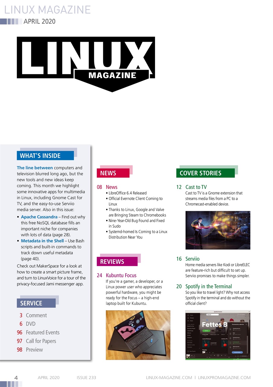 Linux Magazine Preview Pages