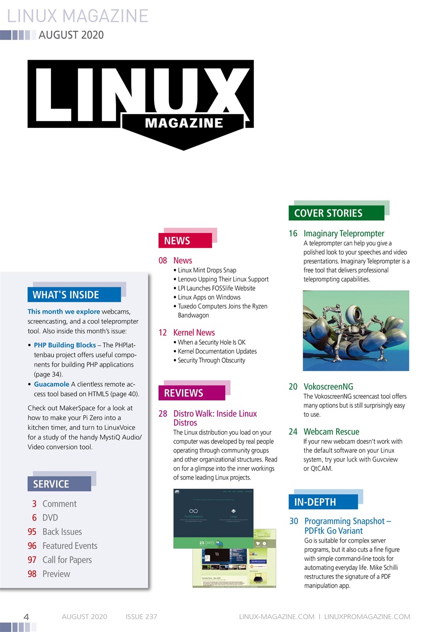 Linux Magazine Preview Pages