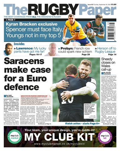 The Rugby Paper issue 20th Sep 2020
