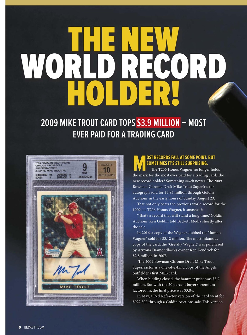 Beckett Baseball Magazine Preview Pages