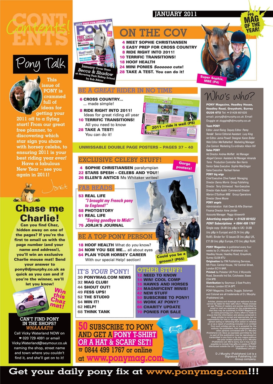 Pony Magazine Preview Pages