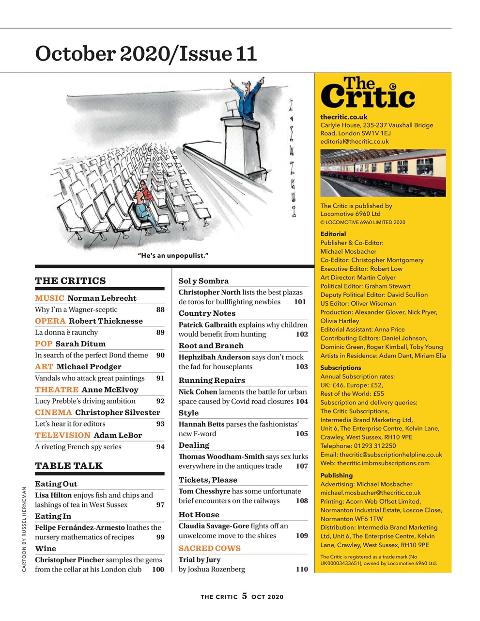 The Critic Preview Pages