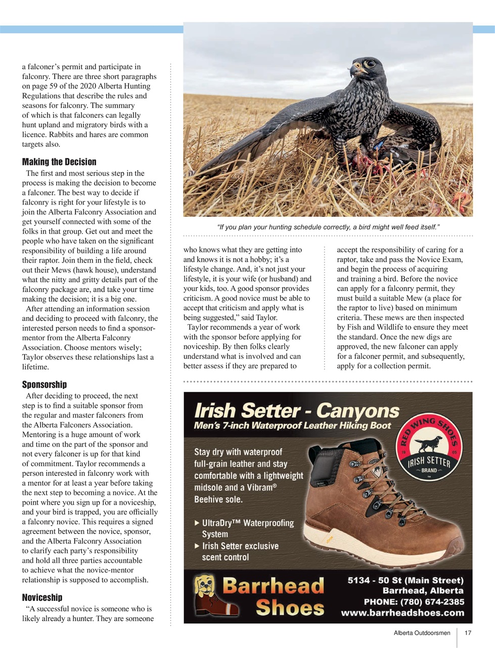 Alberta Outdoors Preview Pages
