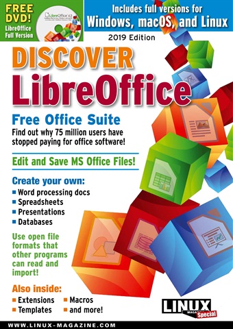 Linux Magazine issue Discover LibreOffice 2019