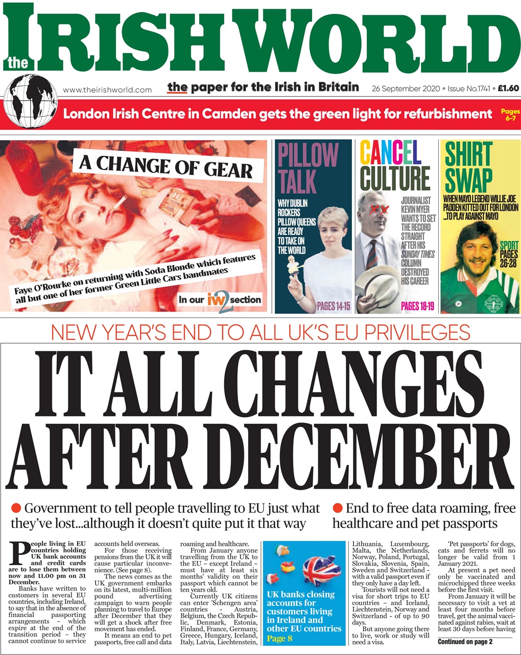 Irish World Preview Pages