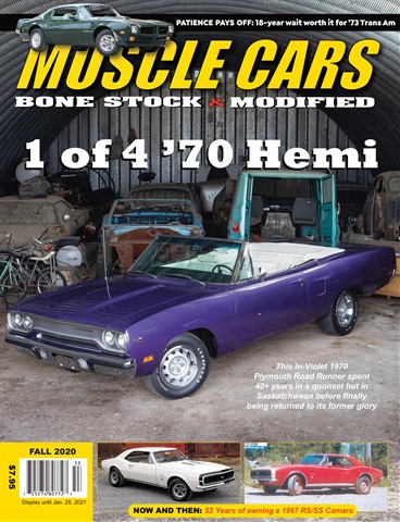 Muscle Cars issue Fall 2020
