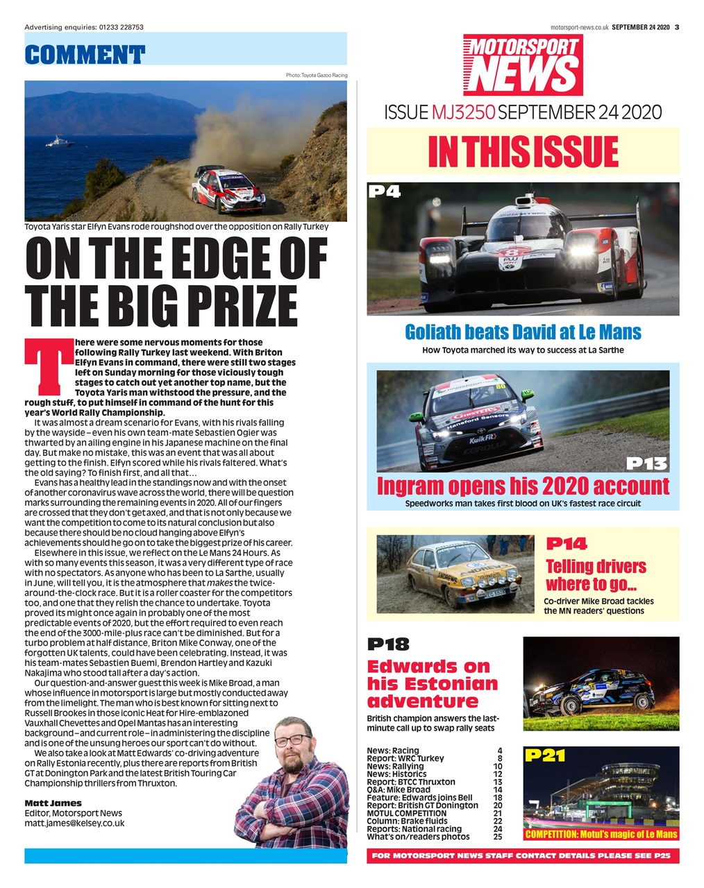 Motorsport News Preview Pages