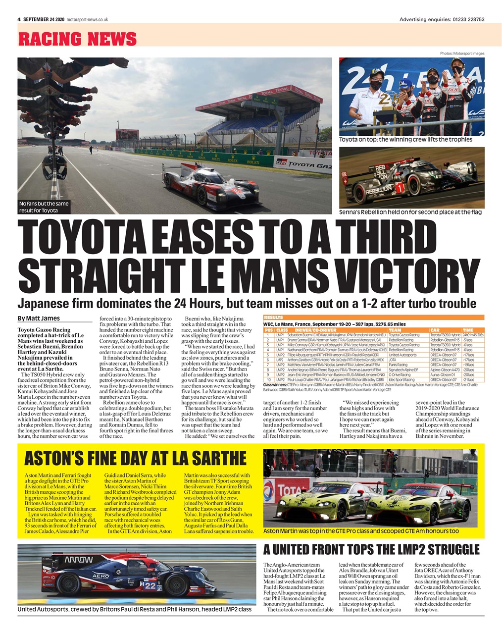 Motorsport News Preview Pages