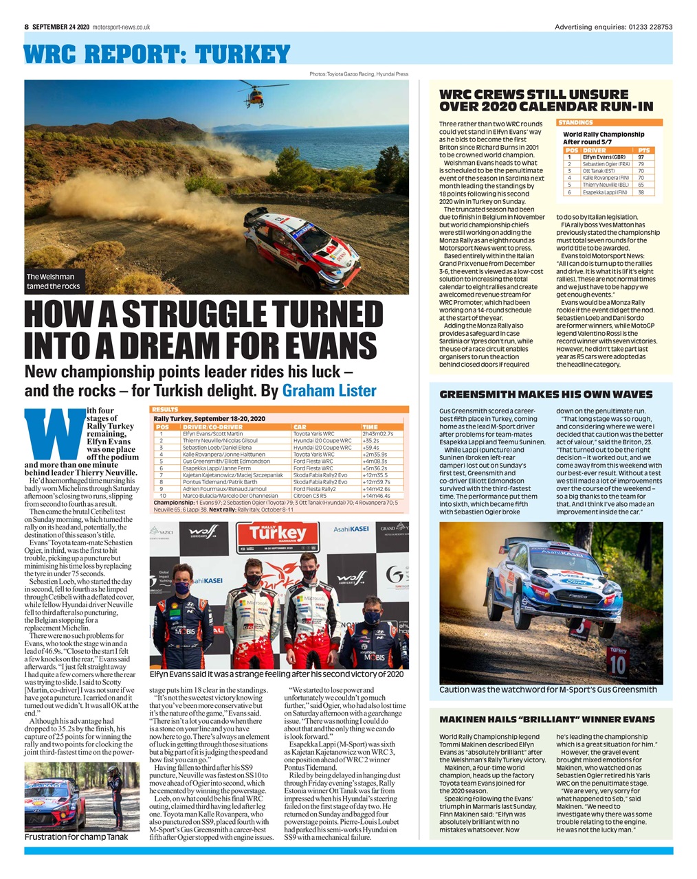 Motorsport News Preview Pages