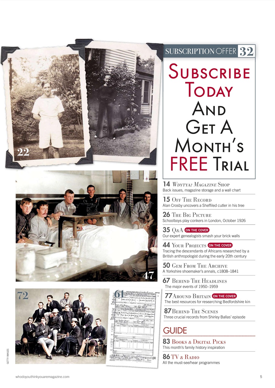 Who Do You Think You Are? Preview Pages