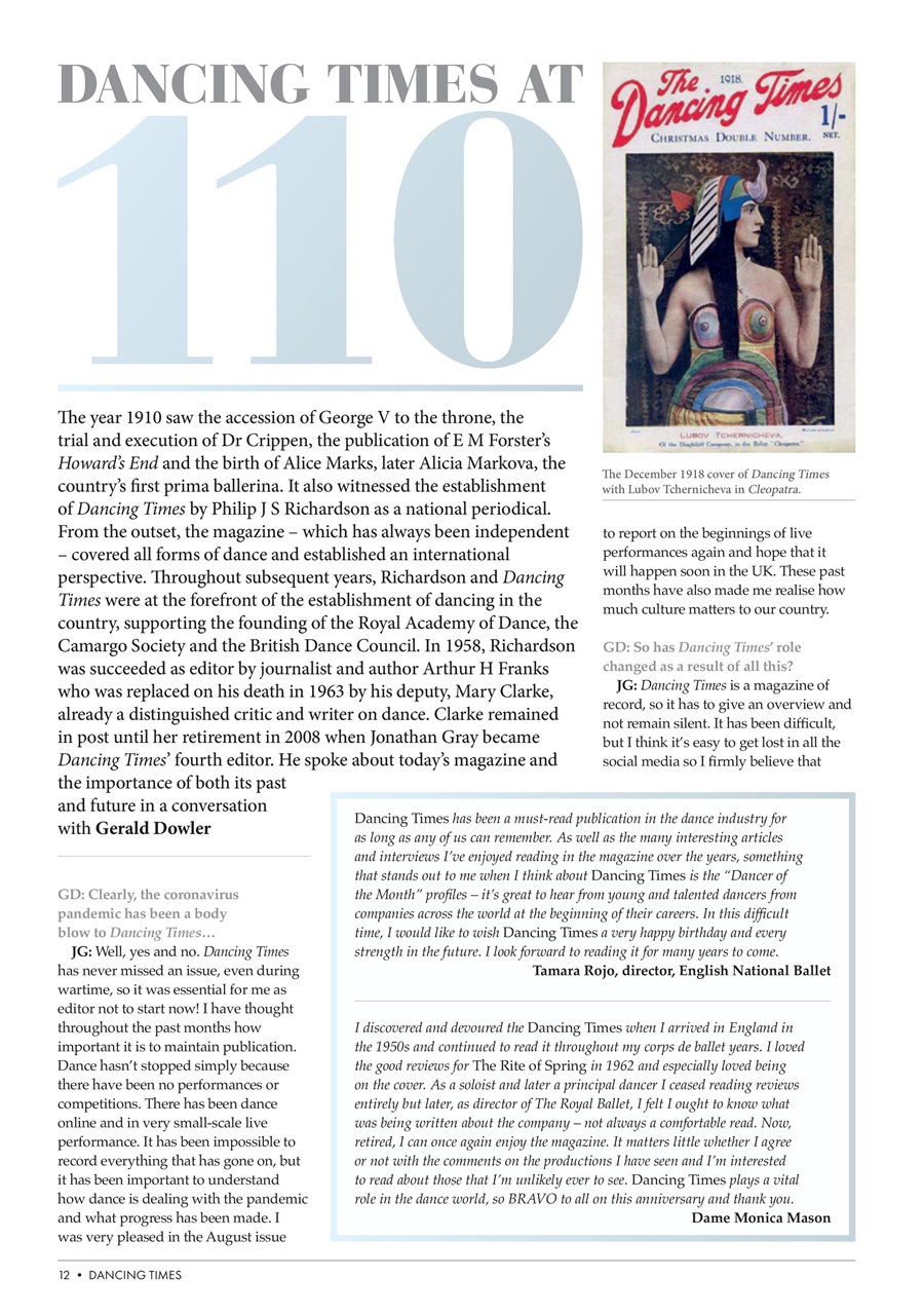 Dancing Times Preview Pages