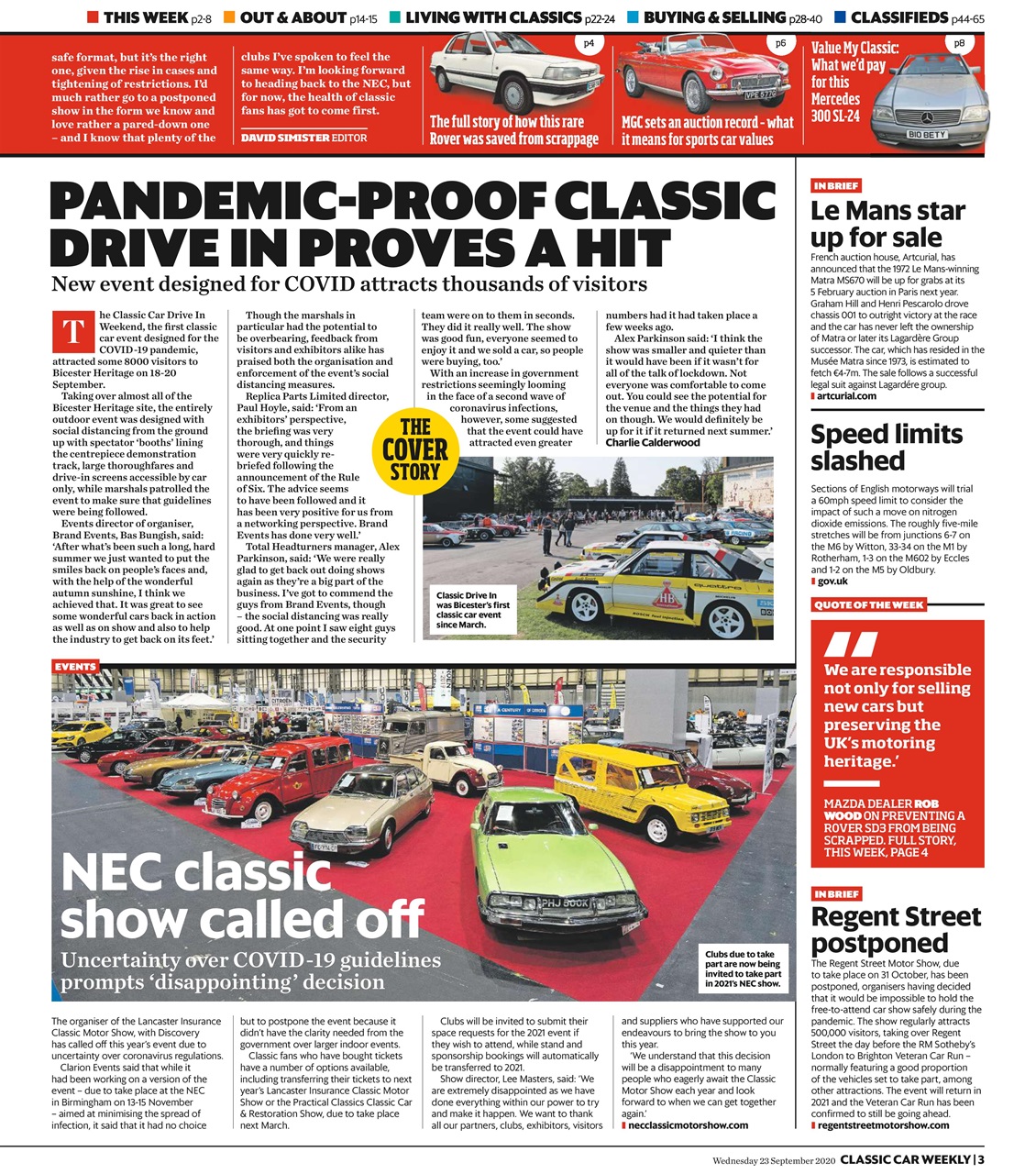 Classic Car Weekly Preview Pages