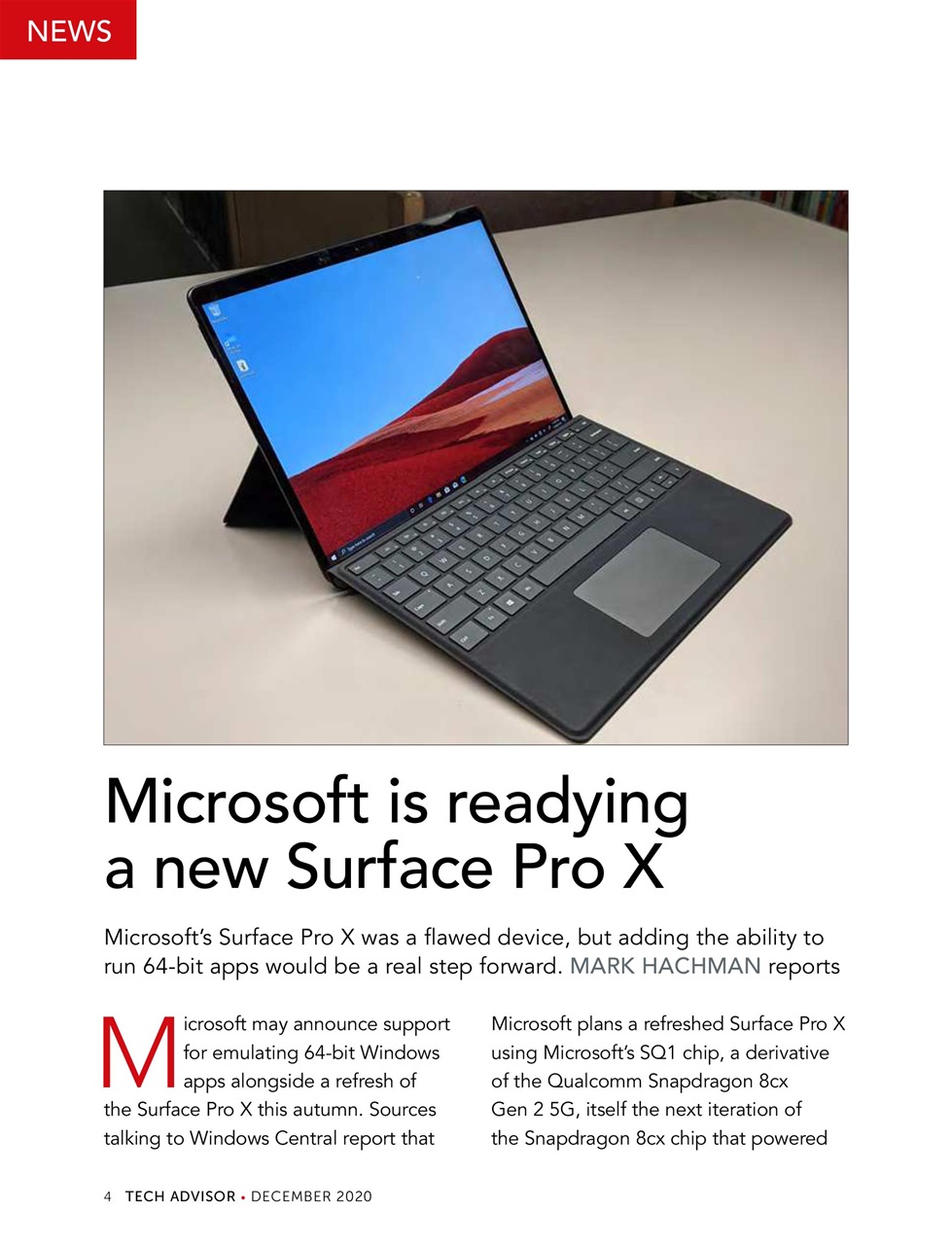Tech Advisor Preview Pages