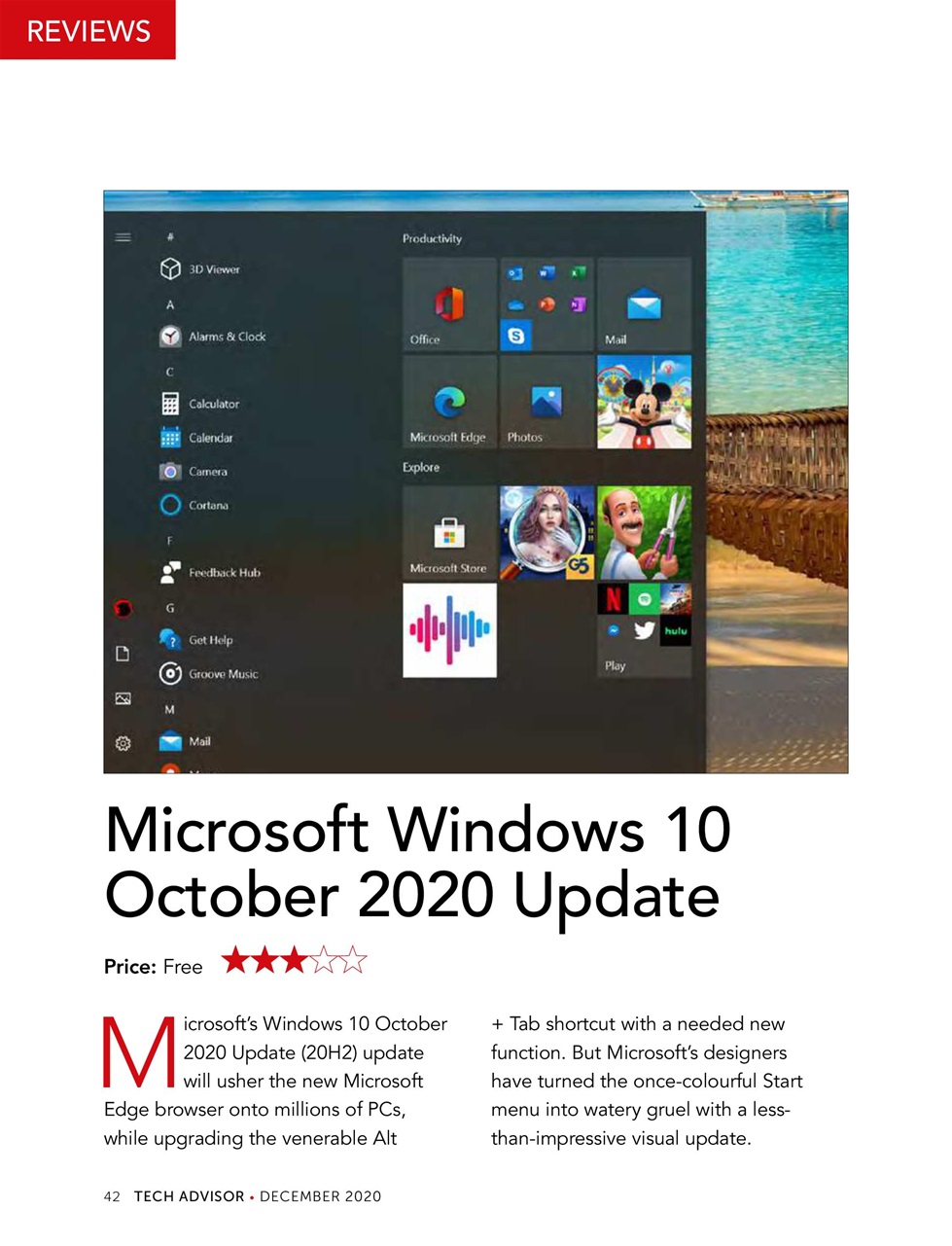Tech Advisor Preview Pages