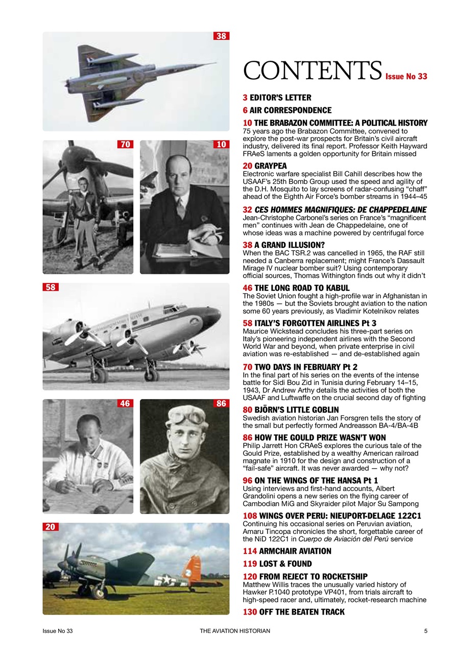The Aviation Historian Magazine Preview Pages