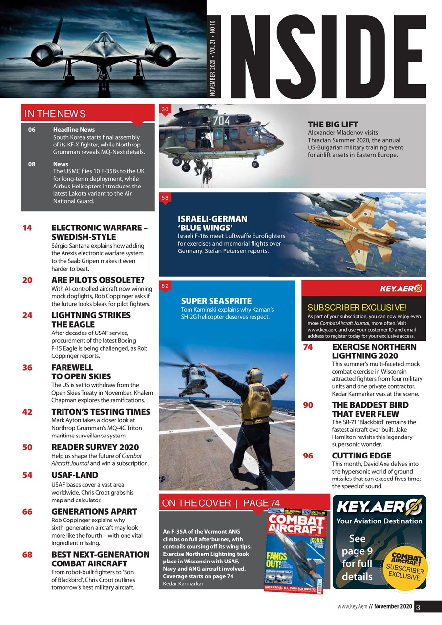 Combat Aircraft Journal Preview Pages