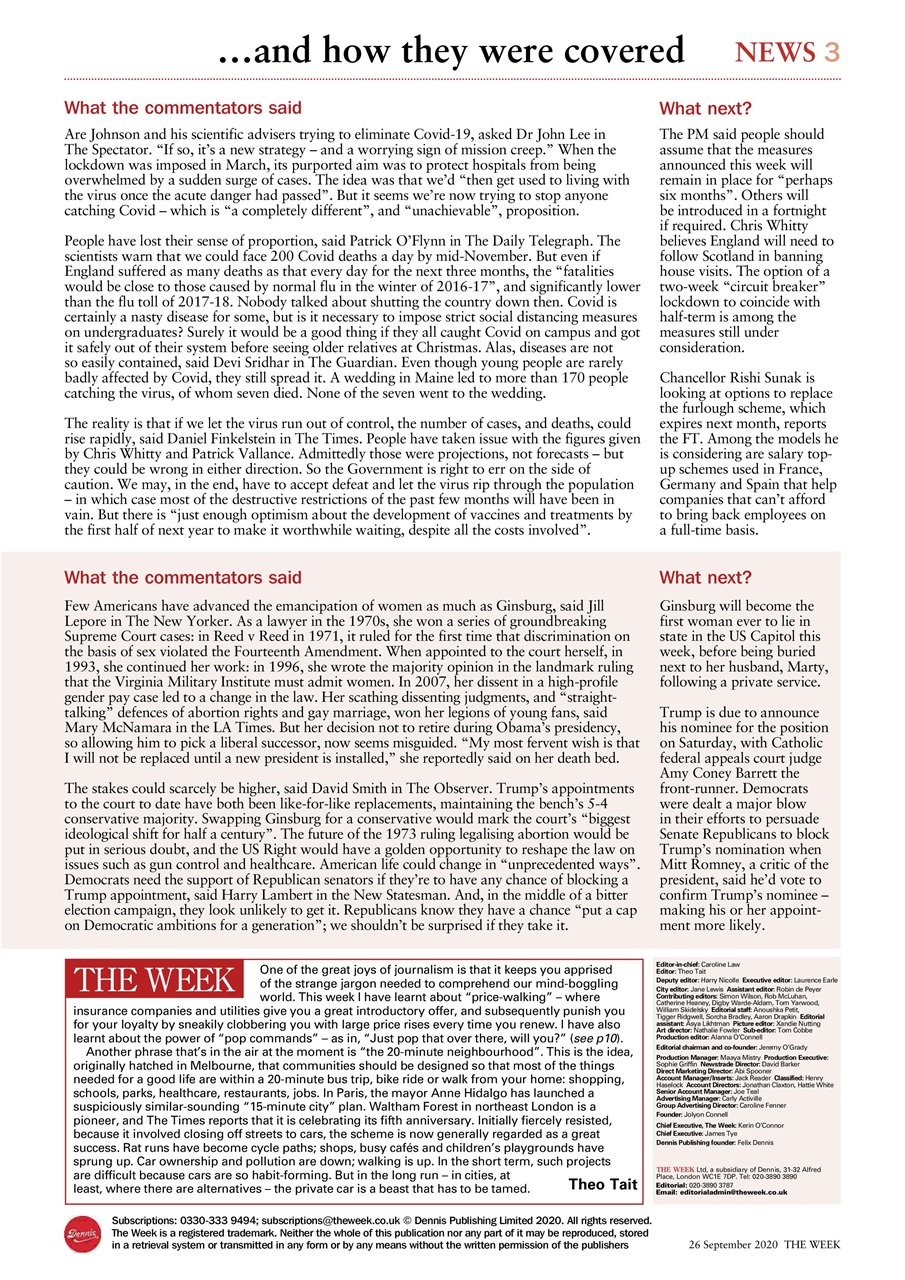 The Week Preview Pages