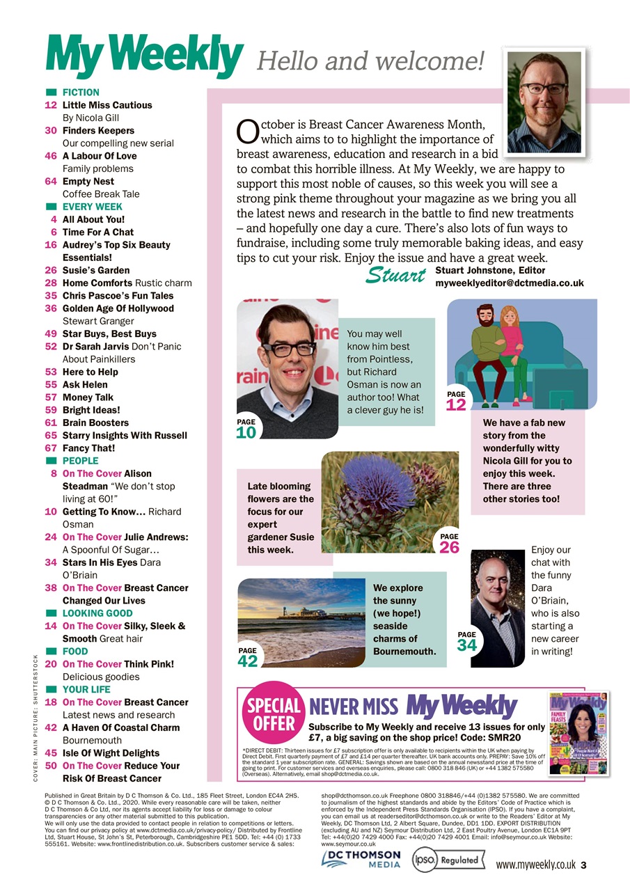 My Weekly Preview Pages