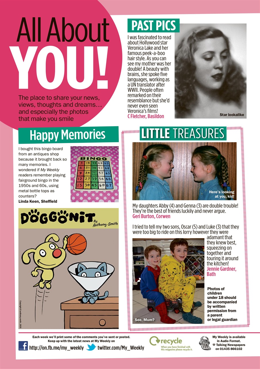 My Weekly Preview Pages