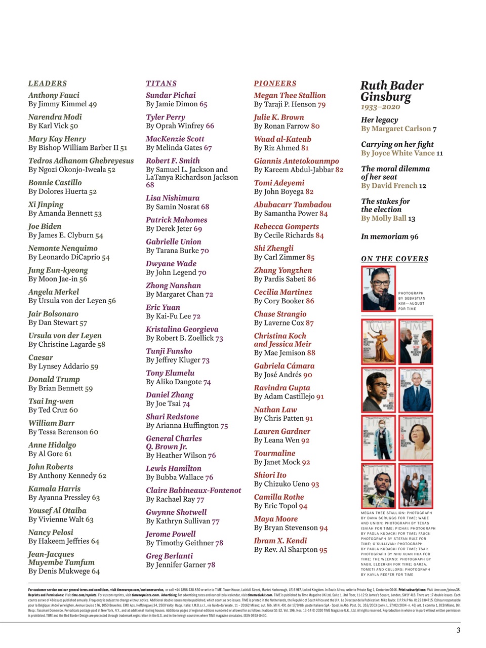 TIME Magazine Europe Preview Pages