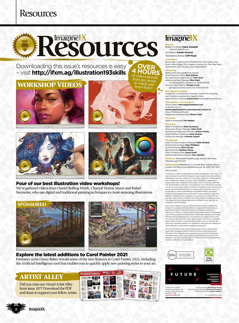 ImagineFX Preview Pages