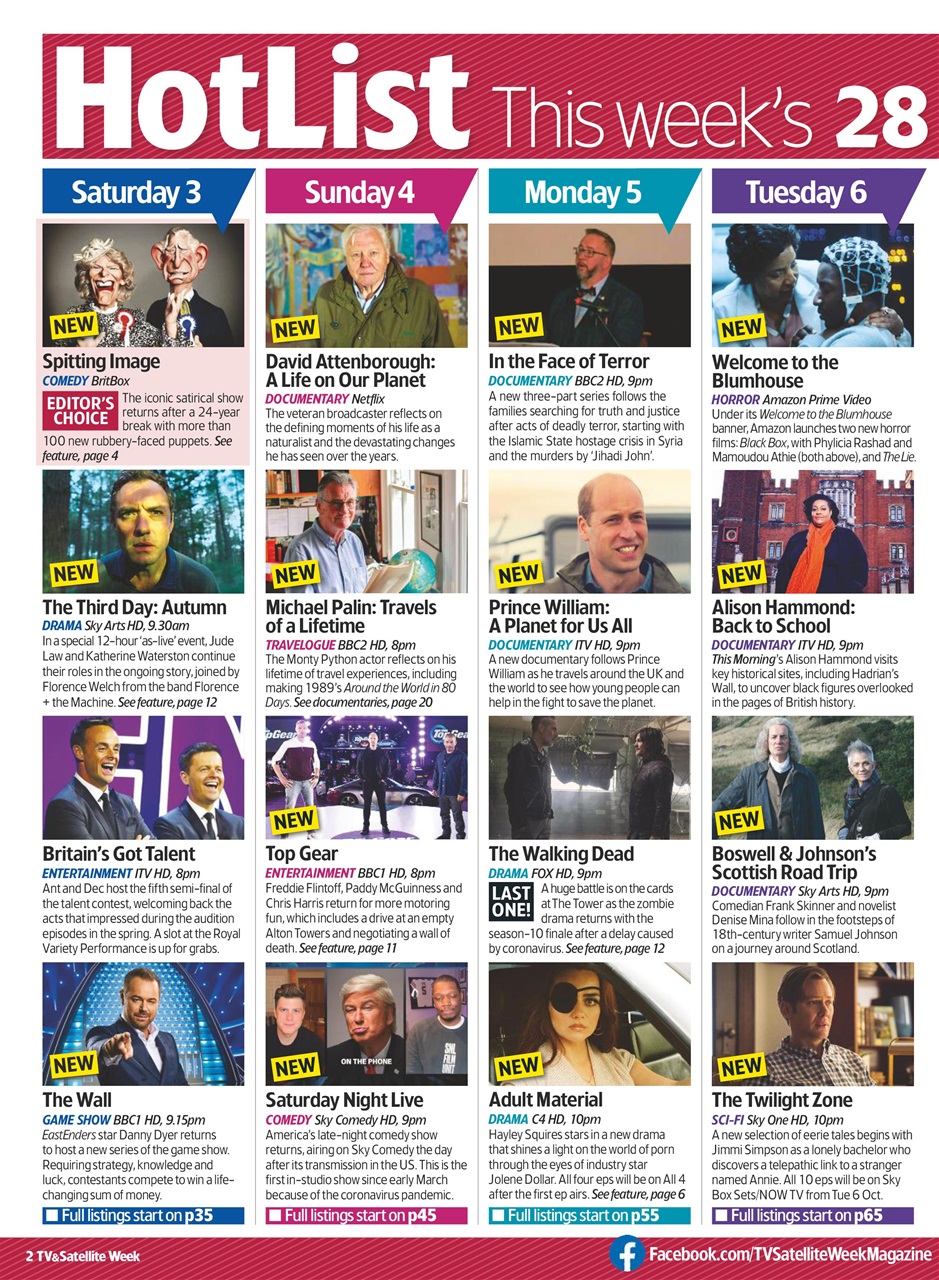 TV & Satellite Week Preview Pages