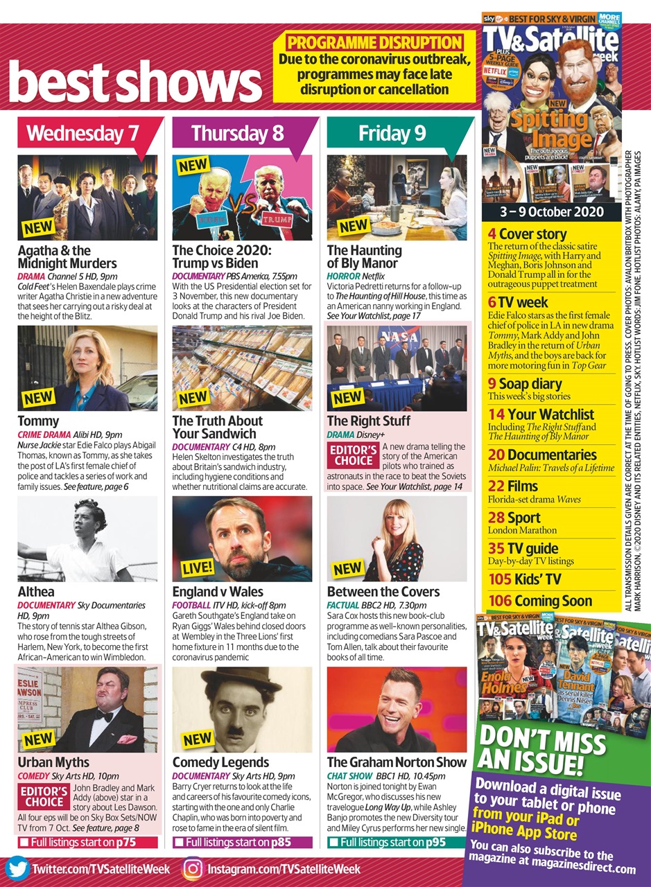 TV & Satellite Week Preview Pages