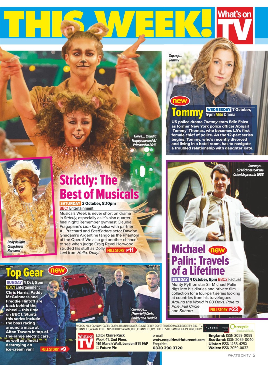 What's on TV Preview Pages