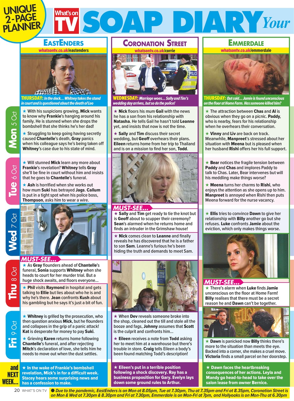 What's on TV Preview Pages