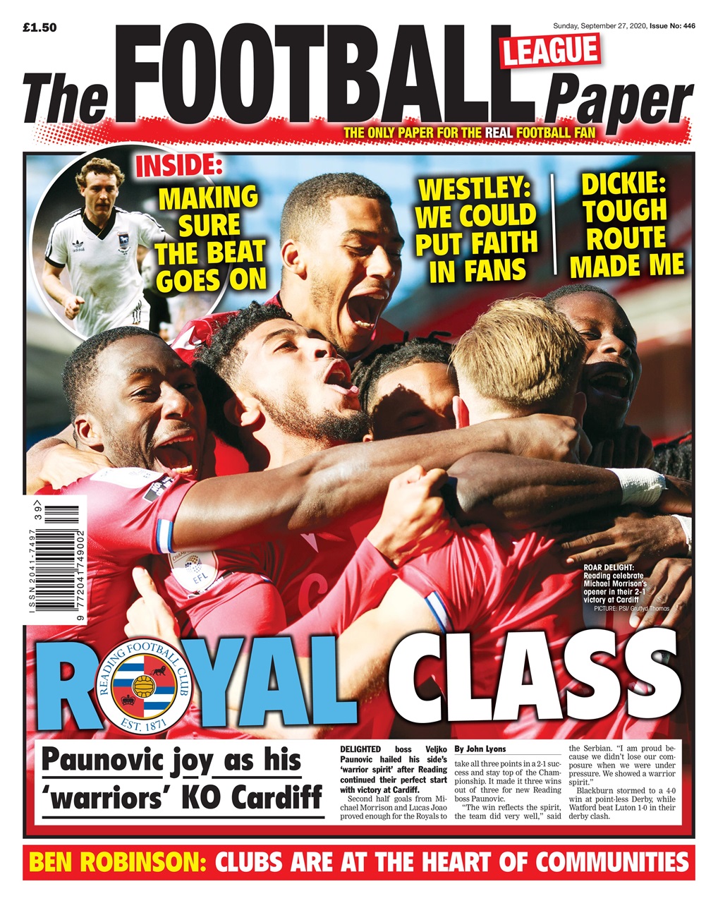 The Football League Paper Preview Pages