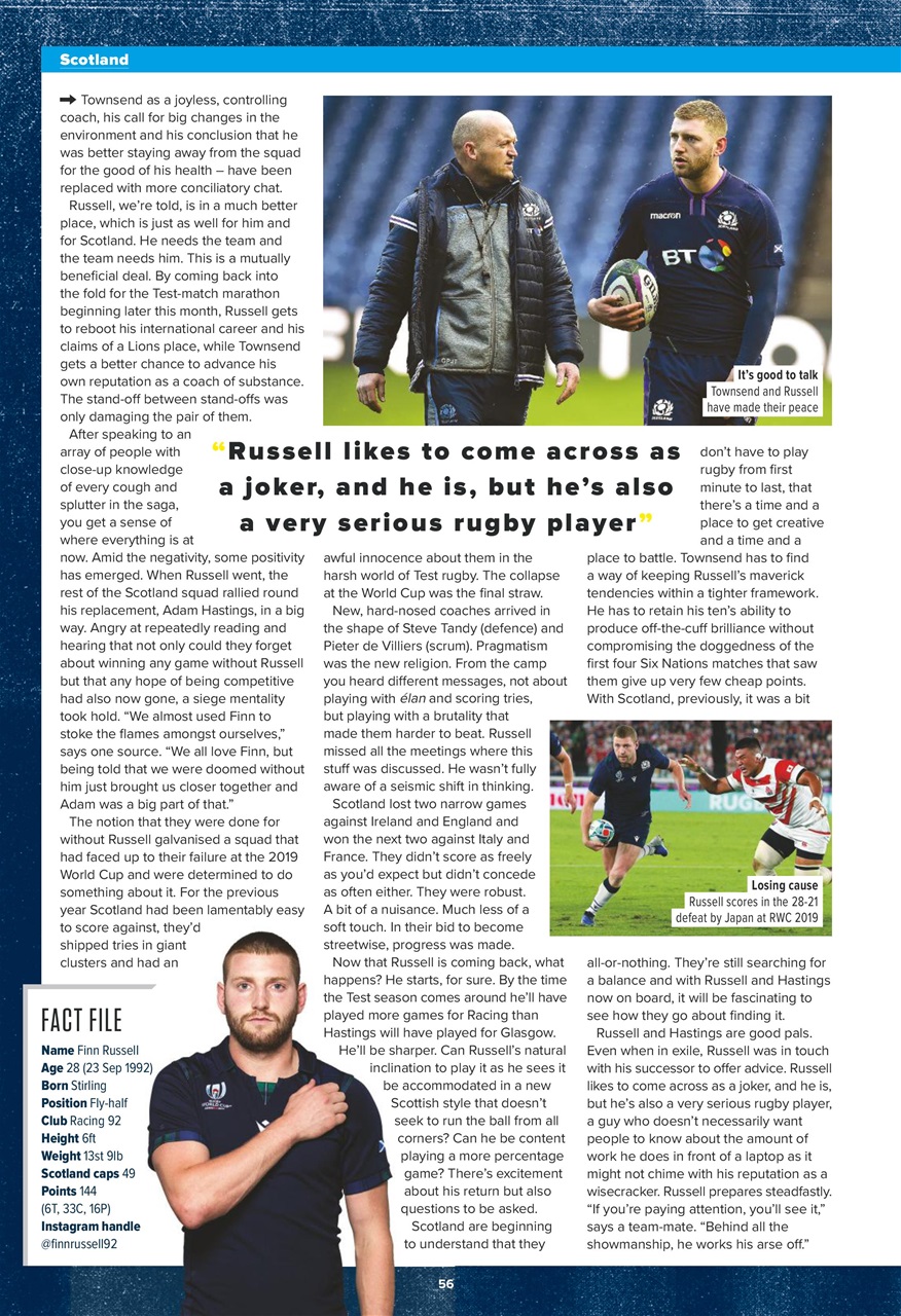 Rugby World Preview Pages
