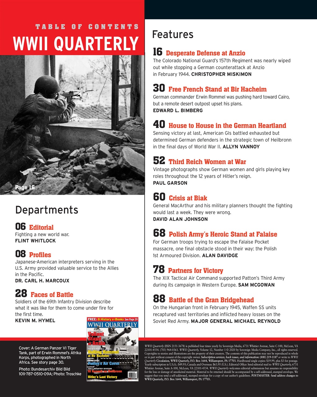 WWII Quarterly Preview Pages