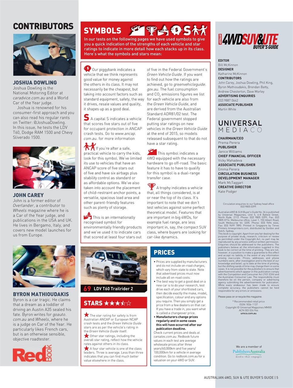 Australian 4WD and SUV Buyers Guide Preview Pages