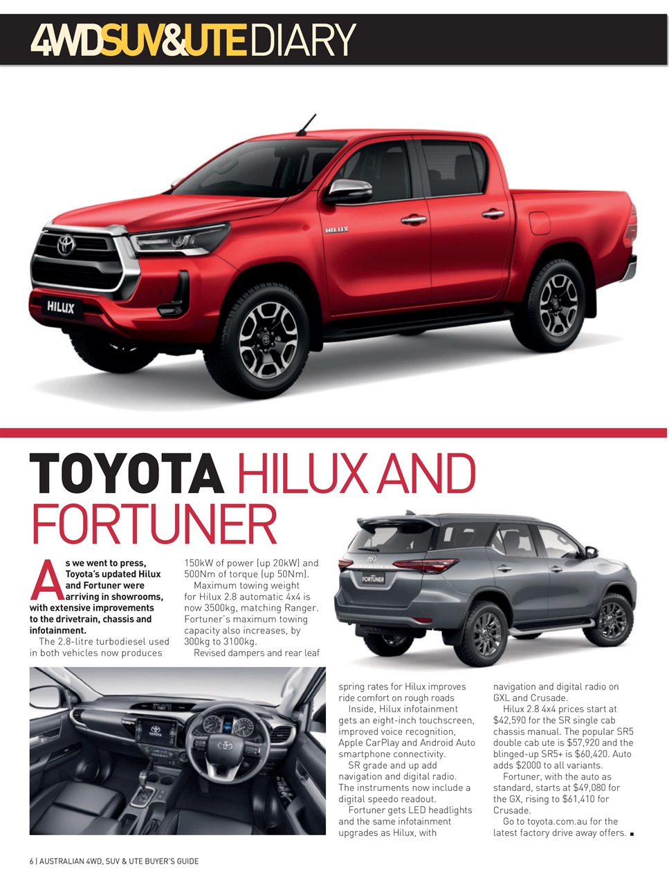 Australian 4WD and SUV Buyers Guide Preview Pages