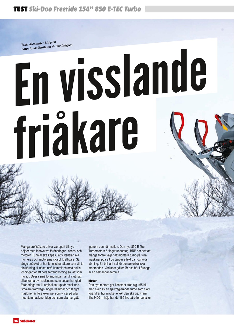 Tidningen Snöskoter Preview Pages