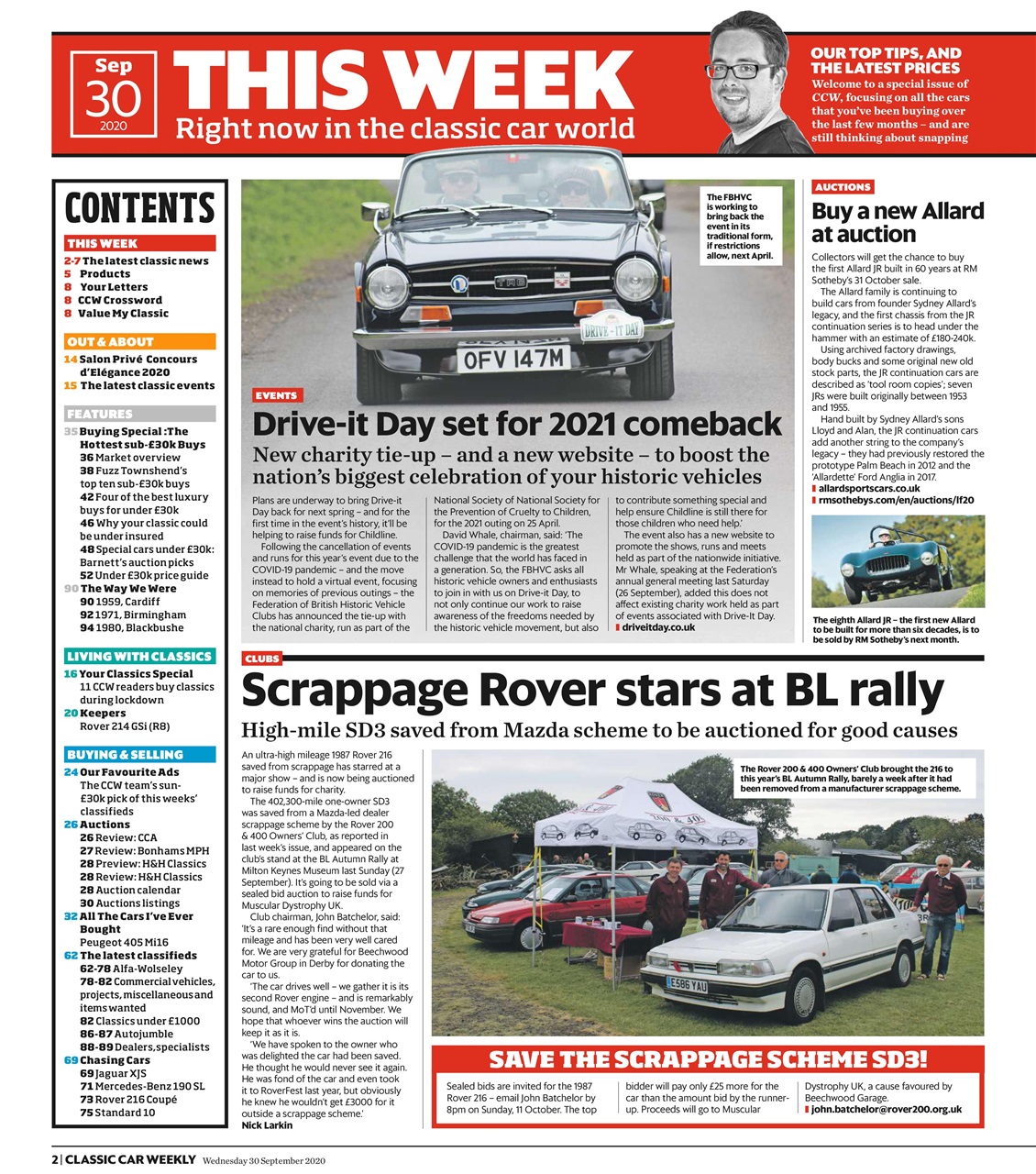 Classic Car Weekly Preview Pages