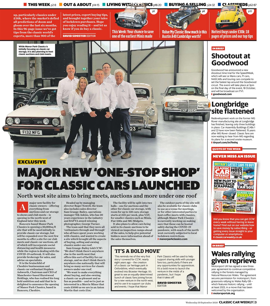 Classic Car Weekly Preview Pages