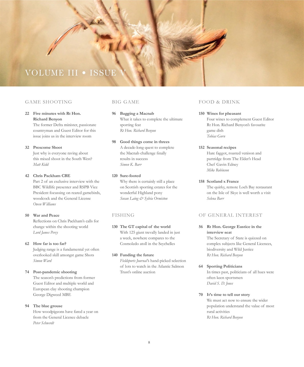 Fieldsports Journal Preview Pages