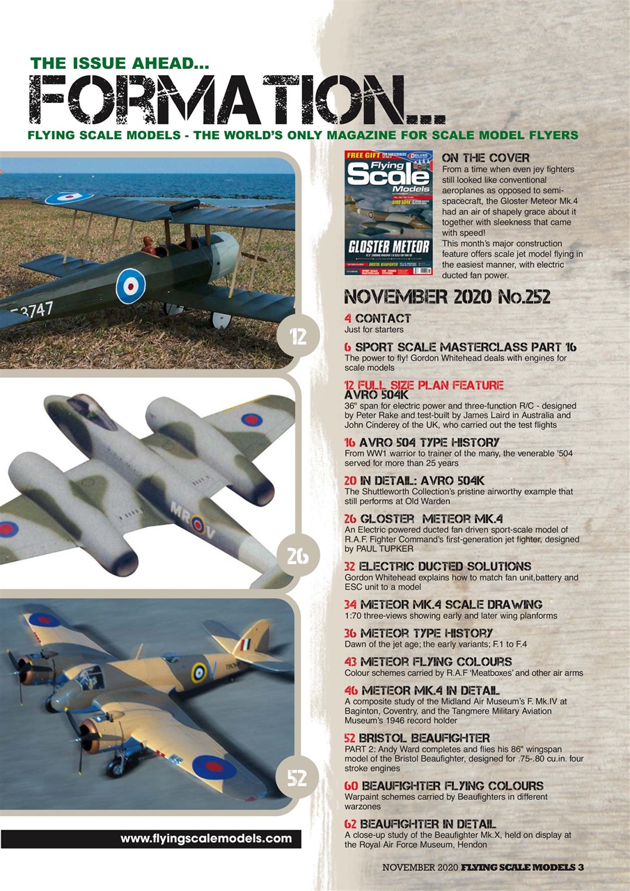 Flying Scale Models Preview Pages